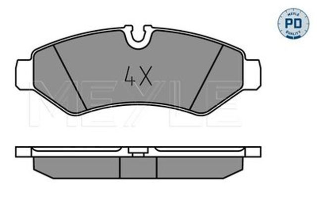 Задние тормозные колодки 0252074720PD Meyle