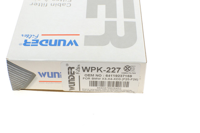 Воздушный фильтр салона Wunder WPK227