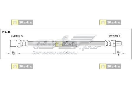 Шланг тормозной STARLINE HAAA1281