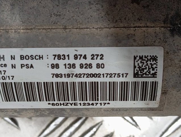 Рулевая рейка 9813692680 Peugeot/Citroen
