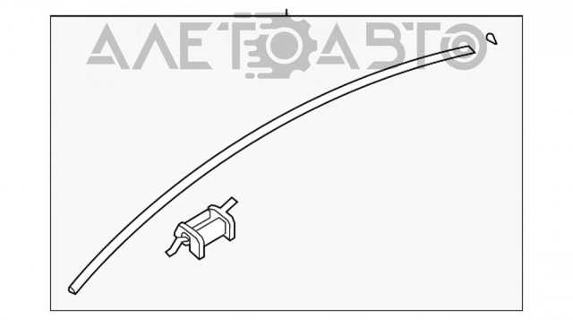 Moldura do teto esquerda para Hyundai Sonata (YF)