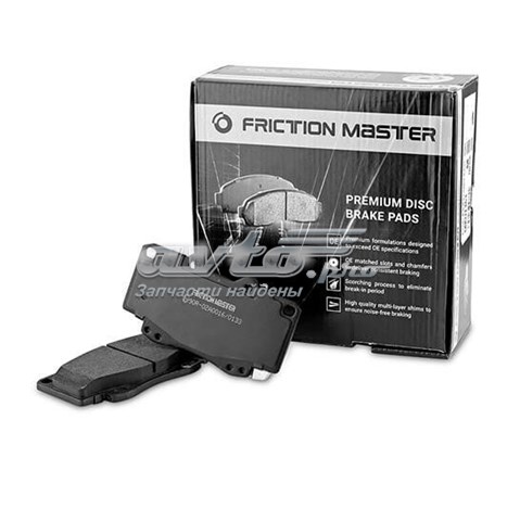 MKD1008 Friction Master sapatas do freio traseiras de disco