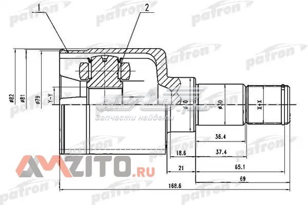 ШРУС внутренний передний левый PCV1493 Patron