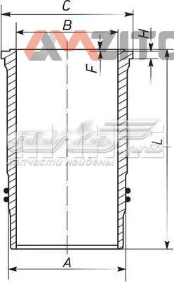 Гильза цилиндра Mahle Original 003WN3801