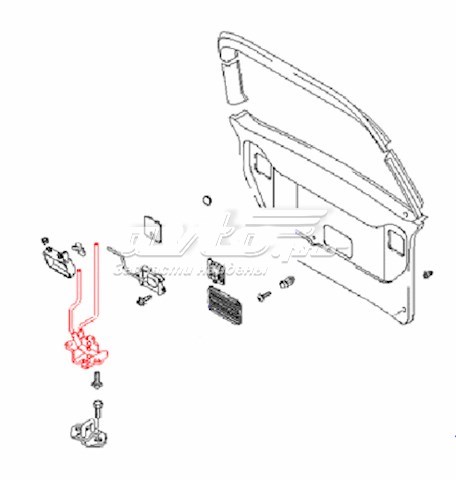 Замок багажника 817104A001 Hyundai/Kia