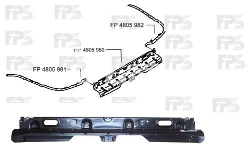 Крепление бамера правое FPS FP4805982 цена, от 10.14 USD