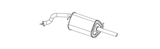 Купить 279663 Bosal Глушитель задний