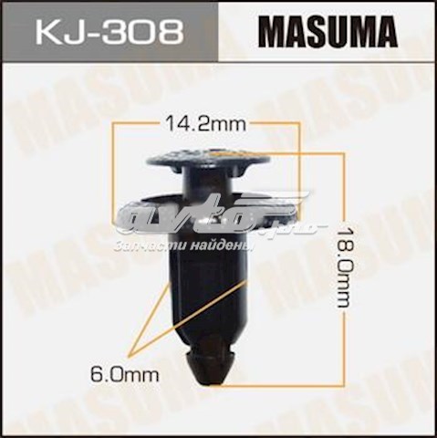 Пистон (клип) крепления подкрылка переднего крыла Masuma KJ308