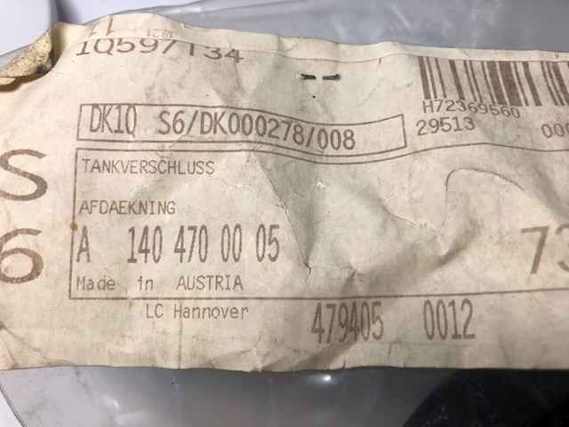 Tampa (tampão) do tanque de combustível Mercedes A1404700005 preço, a partir de 39,32 USD