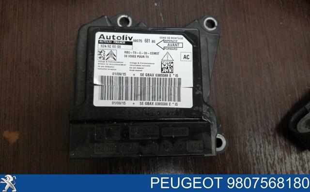 Модуль-процесор керування подушки безпеки 9807568180 PEUGEOT