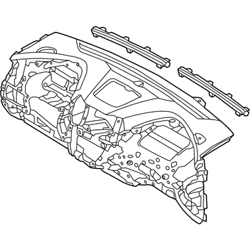 Панель приборная торпеды Hyundai/Kia 847104Z000RYN