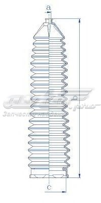 Пыльник рулевой рейки 84204 GKN-Spidan