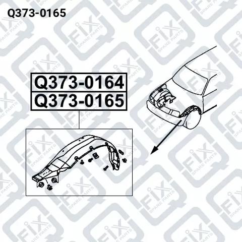 Купить Q3730165 Q-fix Подкрылок передний правый