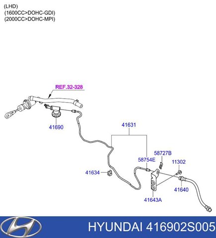 416902S005 HYUNDAI Imitador de par máximo de embrague original y equivalente