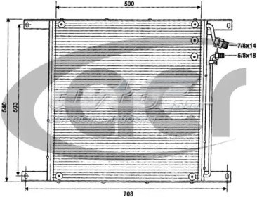 Radiador de aire acondicionado 300263 ACR