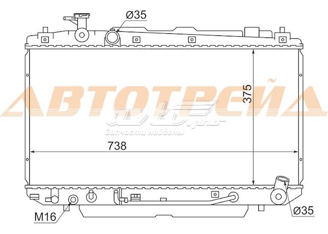 Купить TY0004ACA20 SAT Радиатор водяной