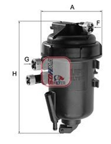 Корпус топливного фильтра S5163GC Sofima