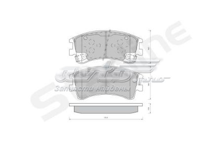 Передние тормозные колодки BDS431 Starline