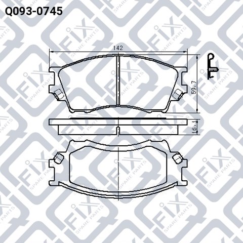 Тормозные колодки Q-fix Q0930745