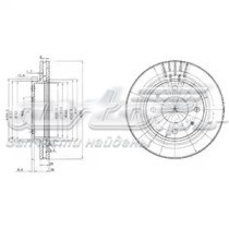 Передние тормозные диски BG3750 Delphi