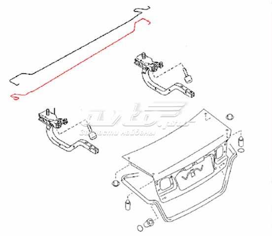 Амортизатор багажника GE5A52792D Mazda