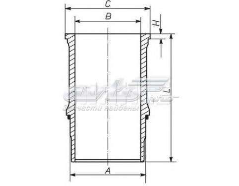 Гильза цилиндра Mahle Original 227WN6701