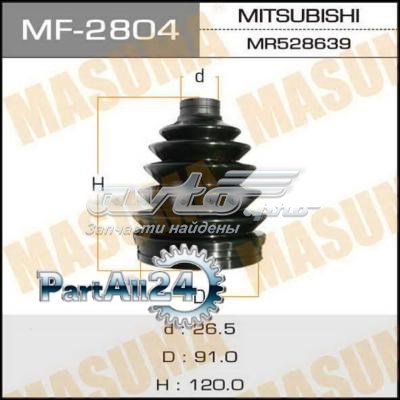 Пыльник ШРУСа наружный MF2804 Masuma