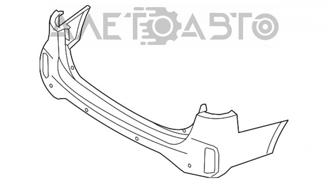 866111U500 Hyundai/Kia Бампер задний, верхняя часть