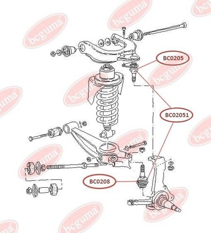 Пыльник опоры шаровой нижней Bcguma BC02051 цена, от 0.85 USD