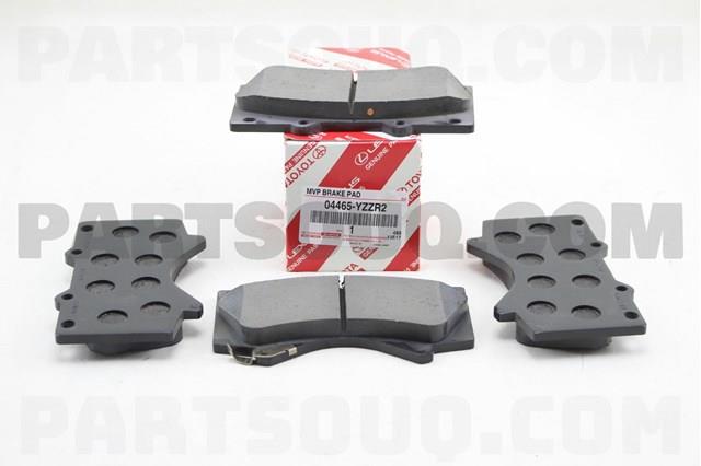 04465YZZR2 Toyota Sapatas do freio dianteiras de disco
