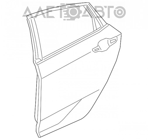 67550TBAA00ZZ Honda Дверь пассажирская задняя левая
