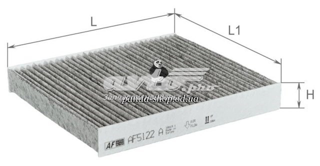 Фильтр воздушный отопителя Alpha Filter AF5122A цена, от 4.31 USD