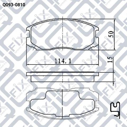 Q0930810 Q-fix Колодки передние