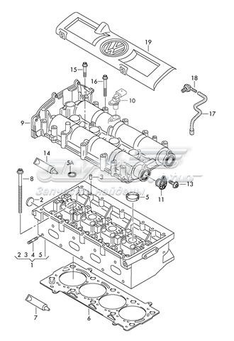 Кришка двигуна декоративна 03C103925CC VAG