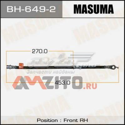 Шланг тормозной задний Masuma BH6492