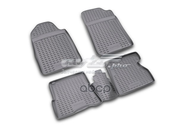 Tapetes dianteiros + traseiros, kit para Renault Kangoo (KC0)