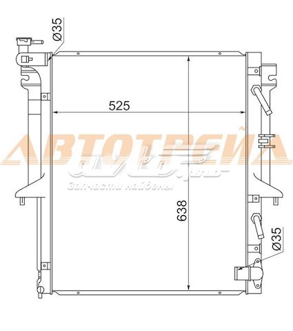 Радиатор MC000L200 SAT