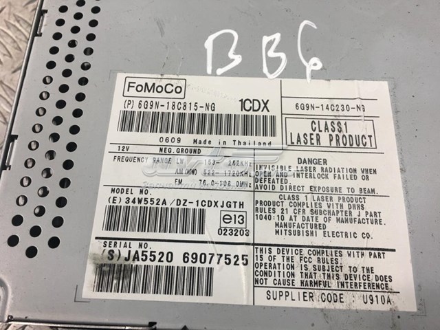 6G9N18C815NG Land Rover 