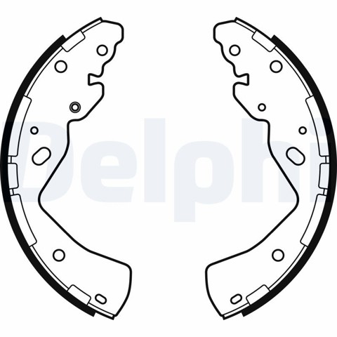 Колодки тормозные задние барабанные DELPHI LS2143