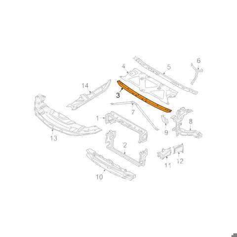 Верхняя рамка радиатора PBM30040A Signeda