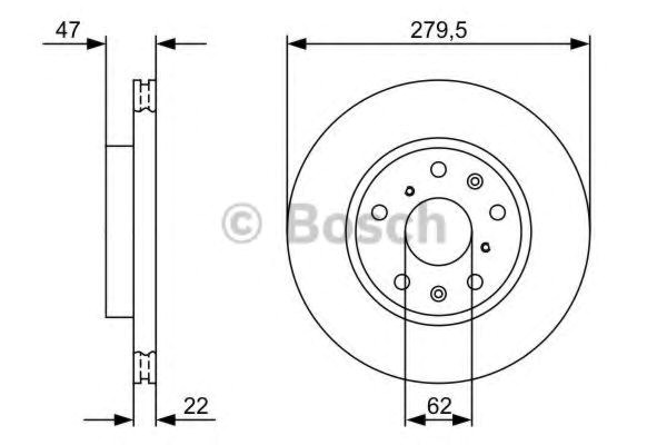 Купить 986479403 Bosch Ротор тормозной