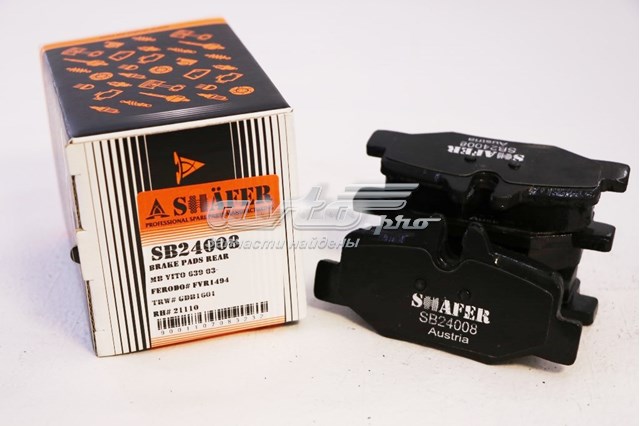 Задние дисковые колодки Shafer SB24008