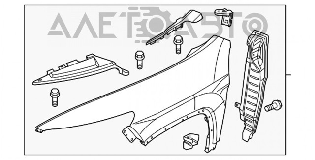 Крыло переднее левое FPS FP3805311 цена, от 94.25 USD