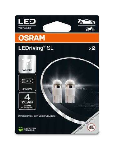 Лампочка плафона освещения салона/кабины Osram 2825DWP2BL