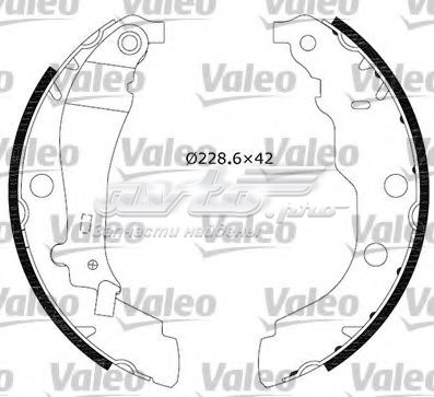 Задние барабанные колодки 553813 VALEO