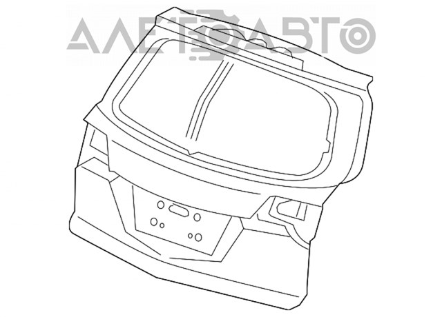 Дверь задняя (багажная 3/5-я (ляда) 68100STX315ZZ Honda