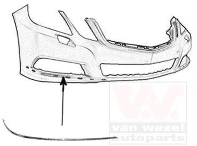 Moldura de parachoques delantero derecho A2128850421 MERCEDES