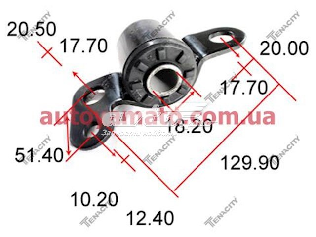 Сайлентблок передней подвески Tenacity AAMTO1002 цена, от 6.57 USD