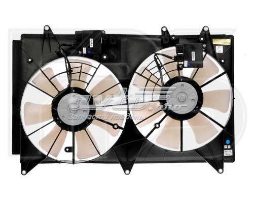 FP 4407 W01 FPS difusor do radiador de esfriamento, montado com motor e roda de aletas