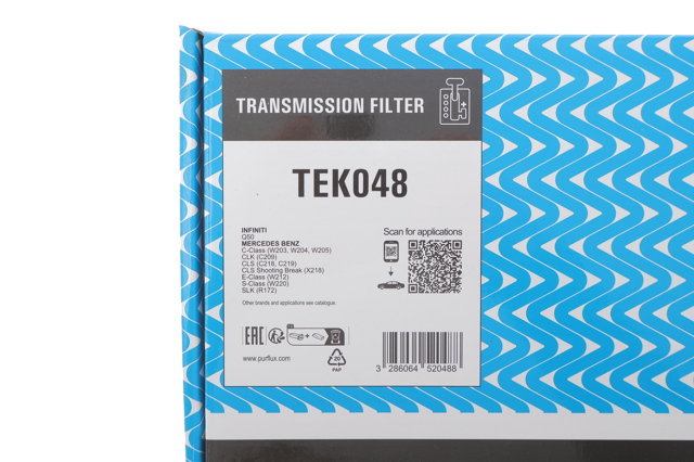 Фильтр коробки автомат Purflux TEK048 цена, от 24.21 USD